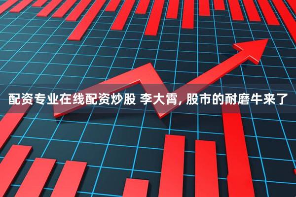配资专业在线配资炒股 李大霄, 股市的耐磨牛来了