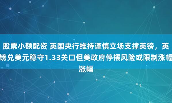 股票小额配资 英国央行维持谨慎立场支撑英镑，英镑兑美元稳守1.33关口但美政府停摆风险或限制涨幅